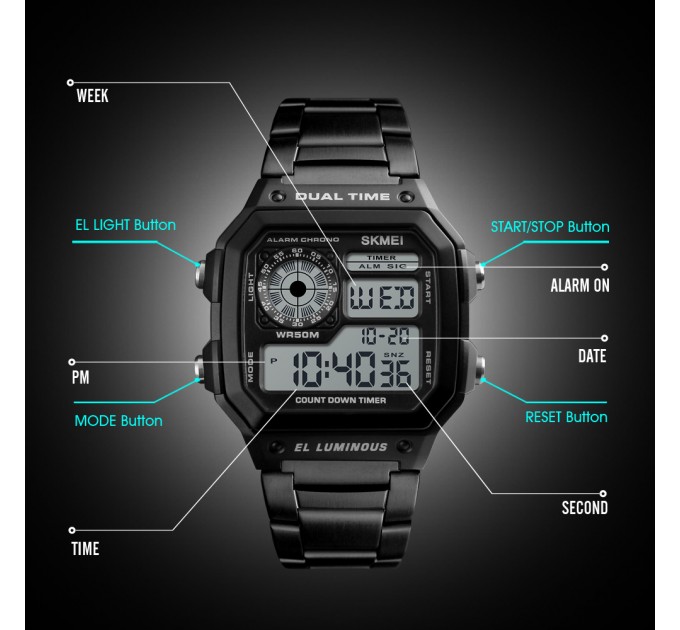 Часы наручные SKMEI 1335BK