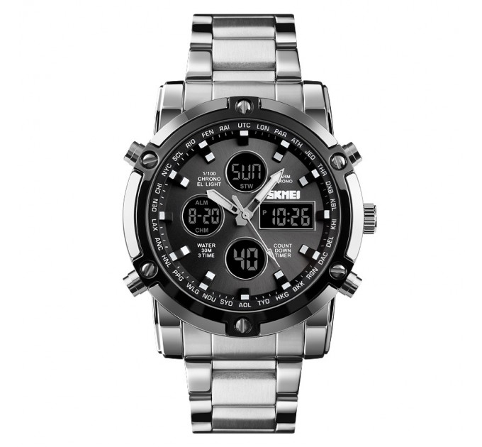 Часы наручные SKMEI 1389SIBK хром