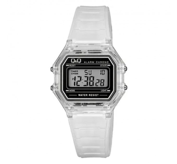 Часы наручные Q&Q M173J037Y серебристый;белый;прозрачный