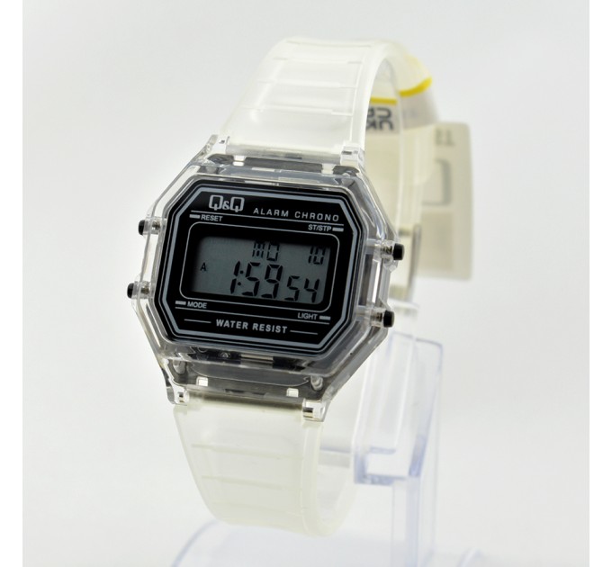 Часы наручные Q&Q M173J037Y серебристый;белый;прозрачный