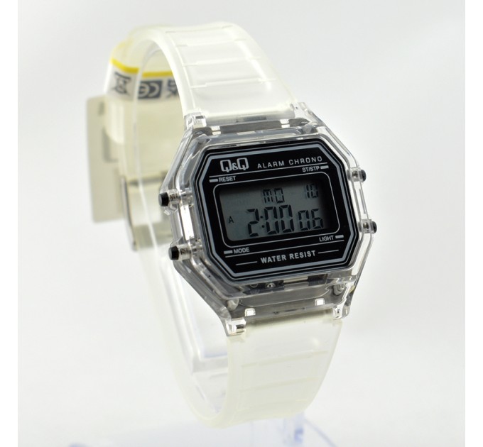 Часы наручные Q&Q M173J037Y серебристый;белый;прозрачный