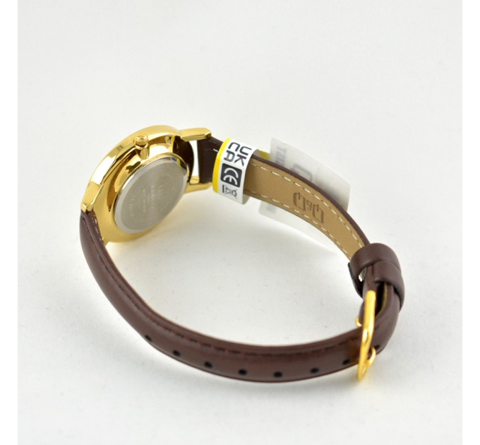 Часы наручные Q&Q QZ01J103Y золотистый;коричневый