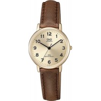 Часы наручные Q&Q QZ01J103Y золотистый;коричневый